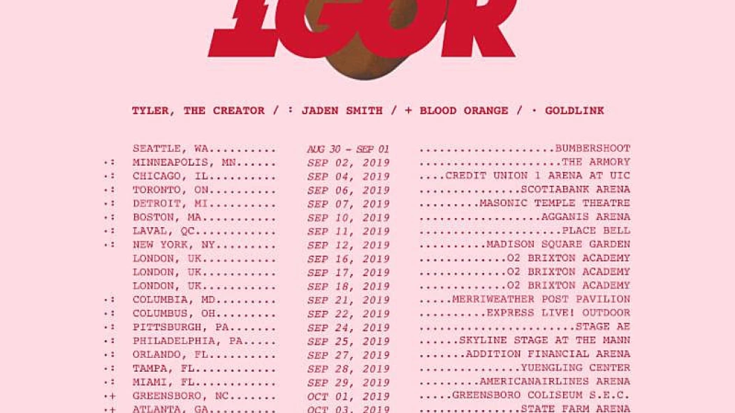 Tyler, the Creator announces 2019 tour, including Madison Square