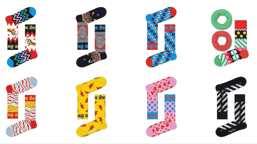 David Bowie's iconic looks inspire official Happy Socks line