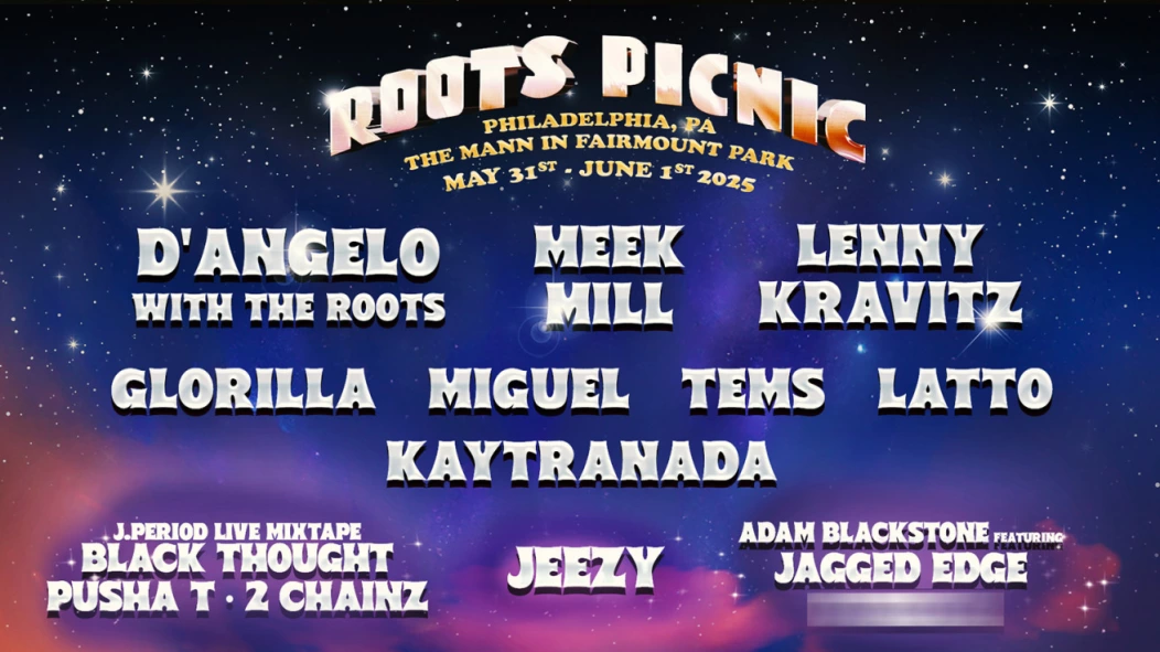 Roots Picnic 2025 lineup (D'Angelo, Meek Mill, GloRilla, Miguel