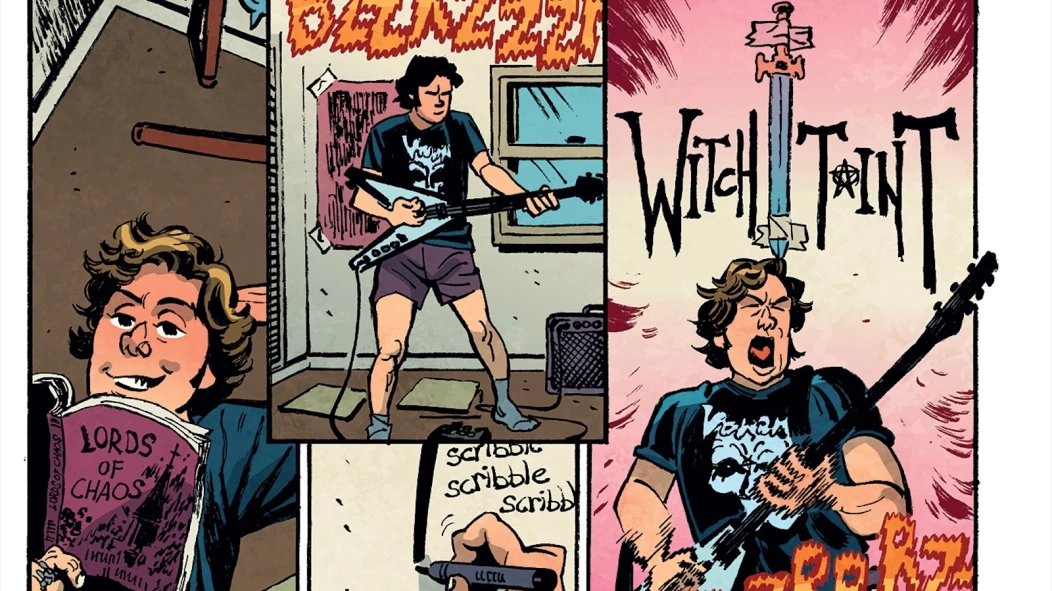 Dave Hill turning his black metal Witch Taint saga into comic