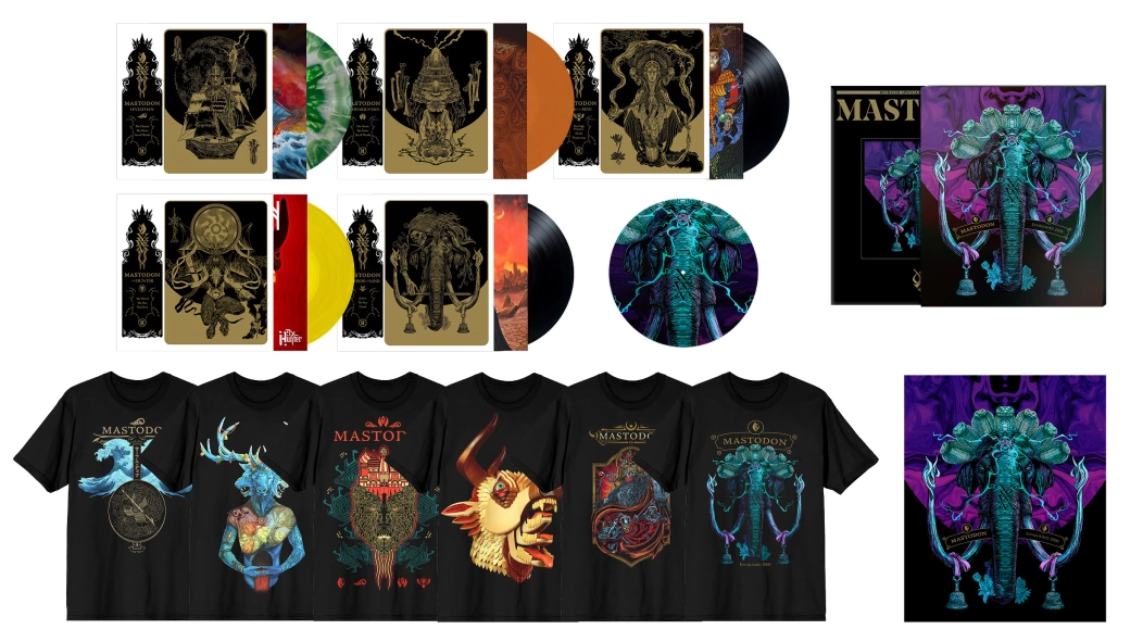 Mastodon: new limited color vinyl variants, collector's mag, t