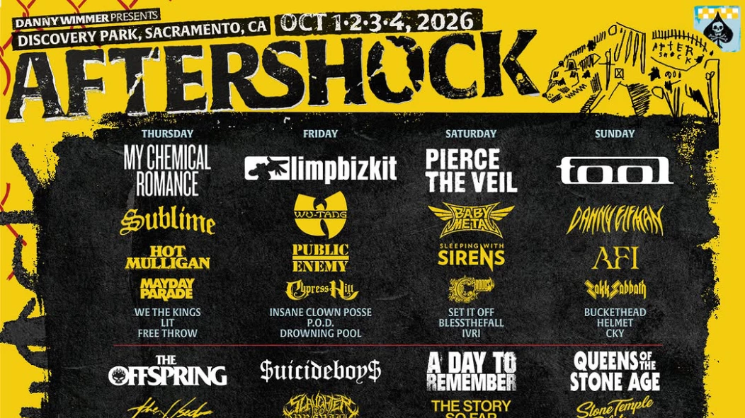 Aftershock 2026 lineup: My Chemical Romance, Tool, QOTSA, Circa Survive