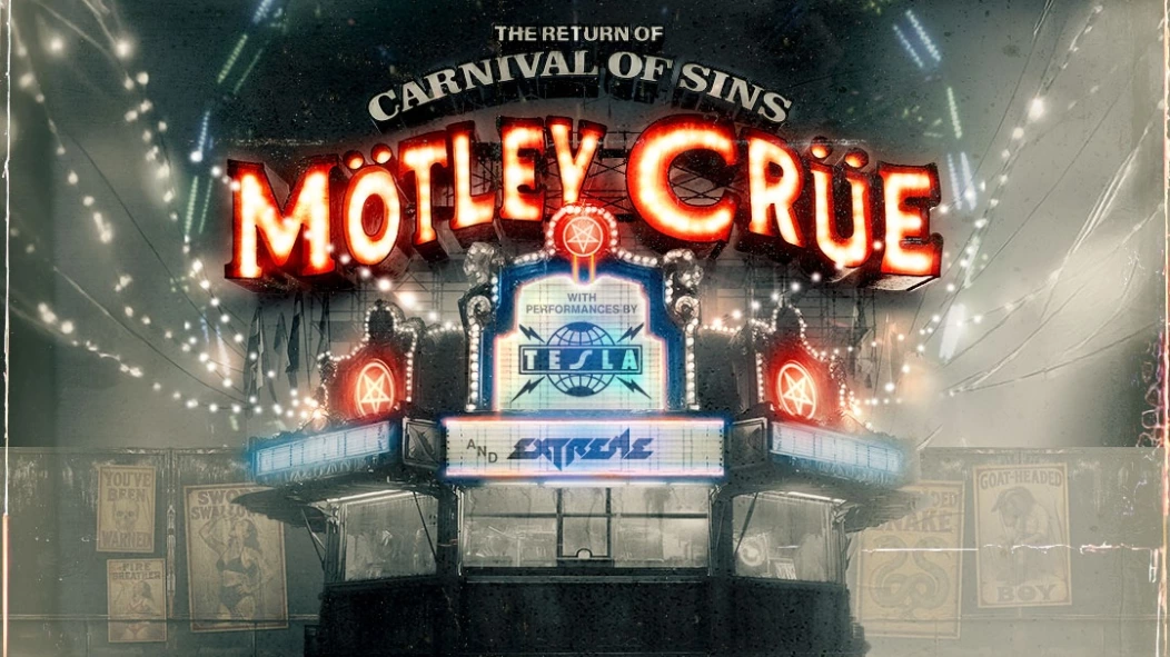 Mötley Crüe announce 2026 Carnival of Sins tour with Tesla and Extreme