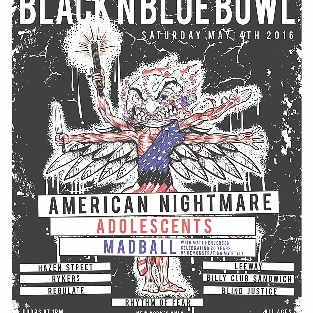 Black & Blue Bowl is this weekend with American Nightmare
