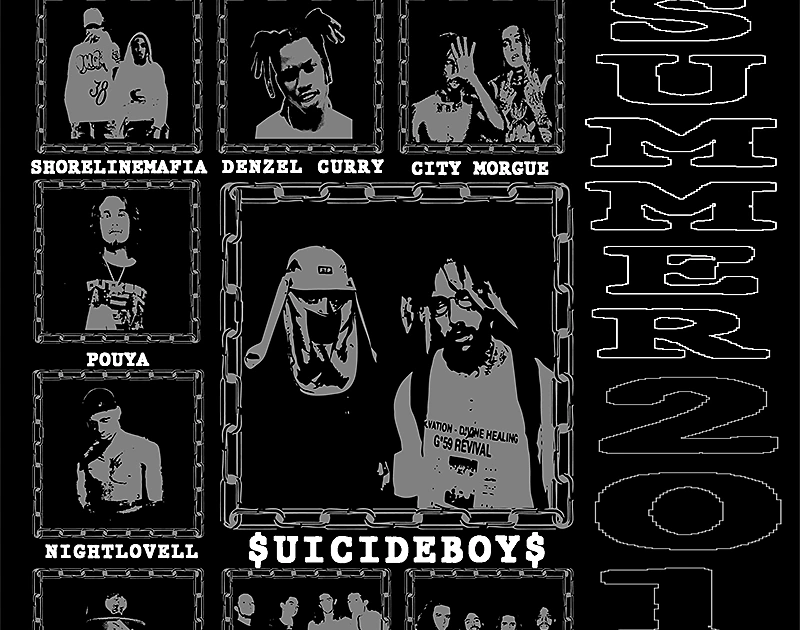 uicideboy$ touring with Trash Talk, Turnstile, Denzel Curry, City