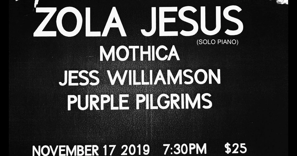 Zola Jesus, Purple Pilgrims & more playing Audiofemme party in NYC