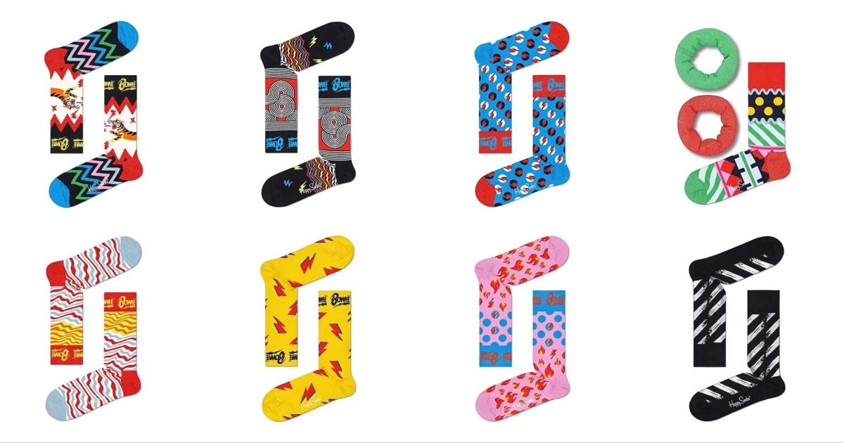 David Bowie's iconic looks inspire official Happy Socks line