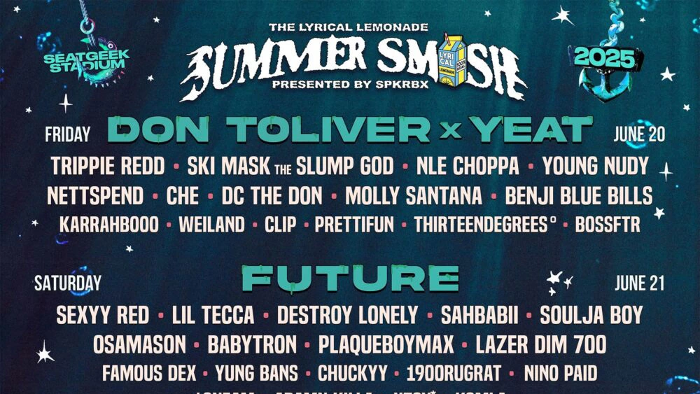 Summer Smash 2025 lineup (Young Thug, Future, Don Toliver x Yeat