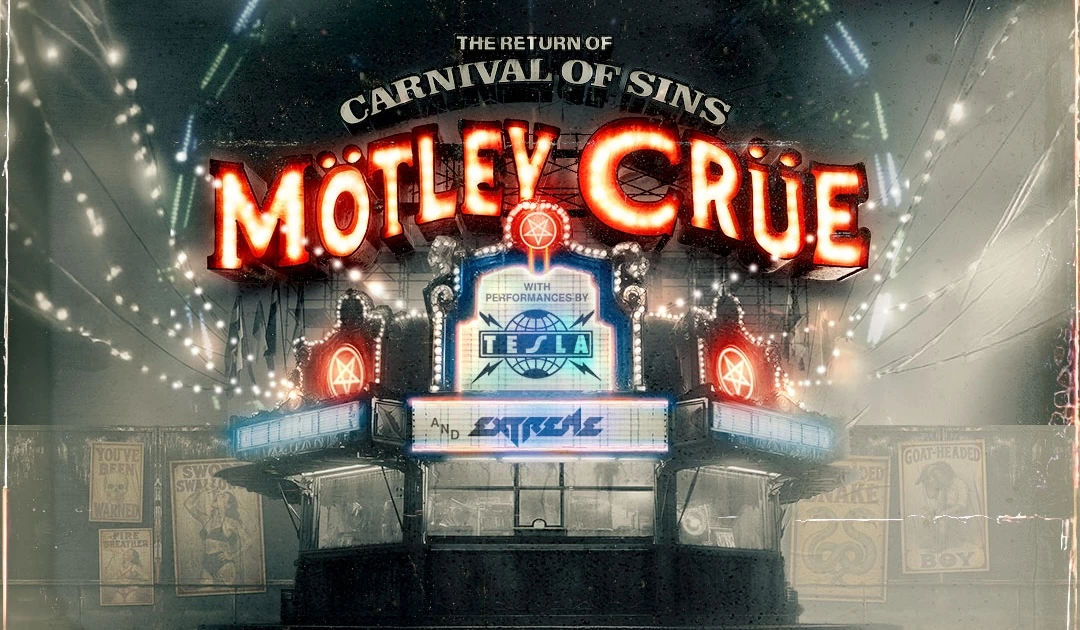 Mötley Crüe announce 2026 Carnival of Sins tour with Tesla and Extreme