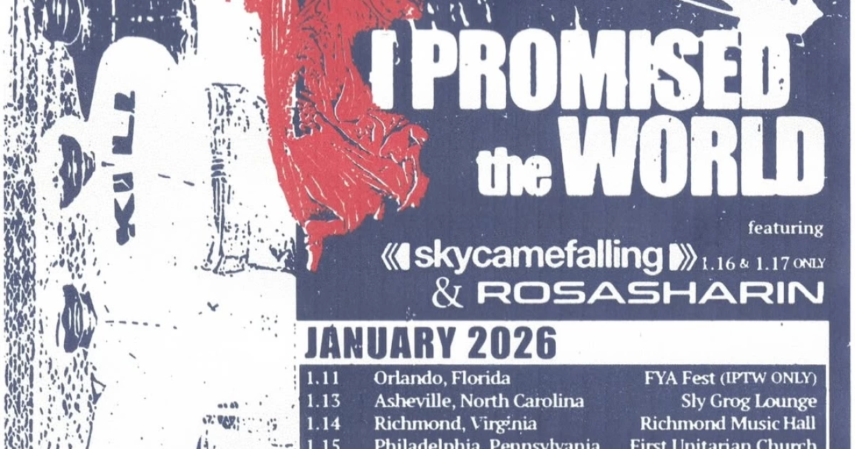 I Promised the World announce tour, including dates with Skycamefalling, End It & more