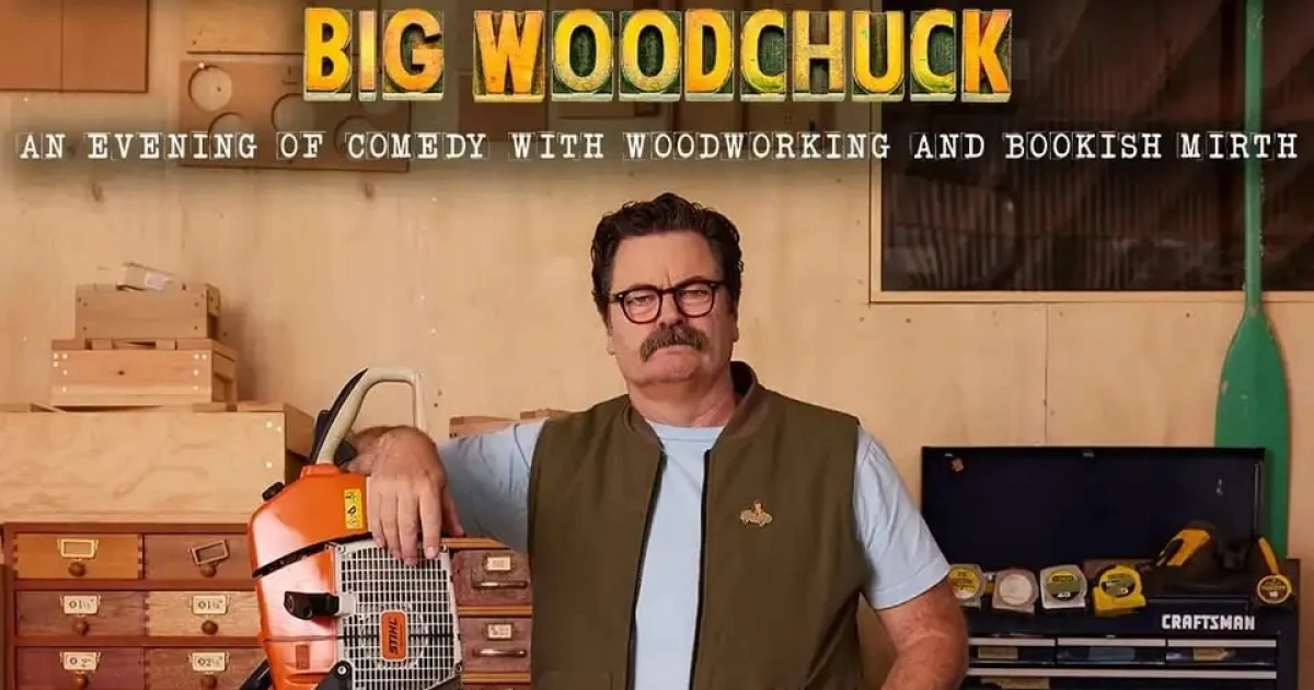 Nick Offerman announces 2026 standup / woodworking tour