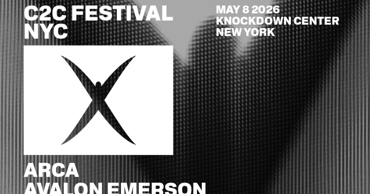 Arca, Nourished by Time, Los Thuthanaka, aya & more playing C2C Festival 2026 at Knockdown Center