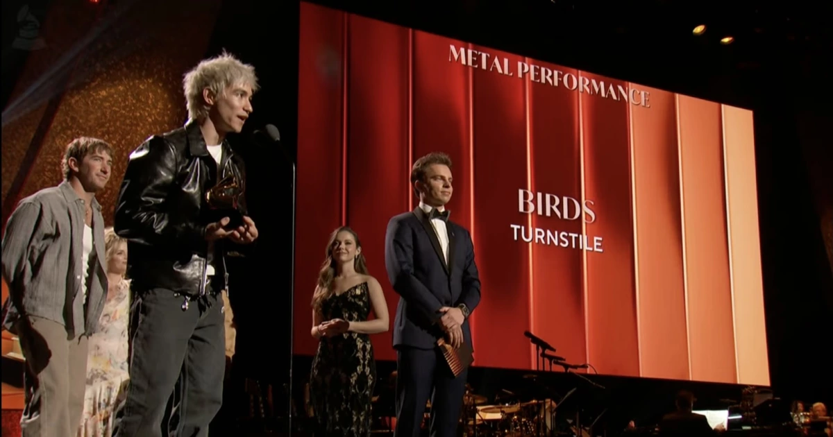 Turnstile win first Grammys for Best Rock Album & Best Metal Performance