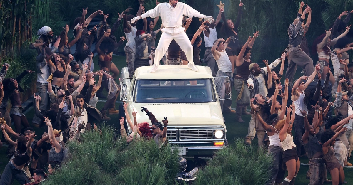 Watch Bad Bunny's Super Bowl Halftime Show ft. Lady Gaga, Ricky Martin, Toñita & more