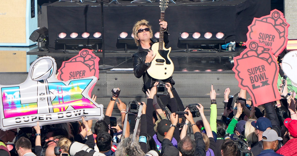 Watch Green Day play Super Bowl LX Opening Ceremony & blast ICE at pre-party