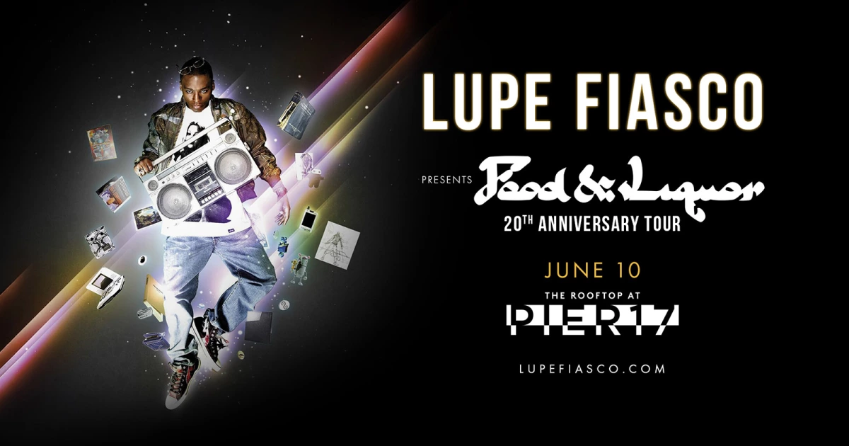 Lupe Fiasco @ The Rooftop at Pier 17 on BrooklynVegan Presale (password here)