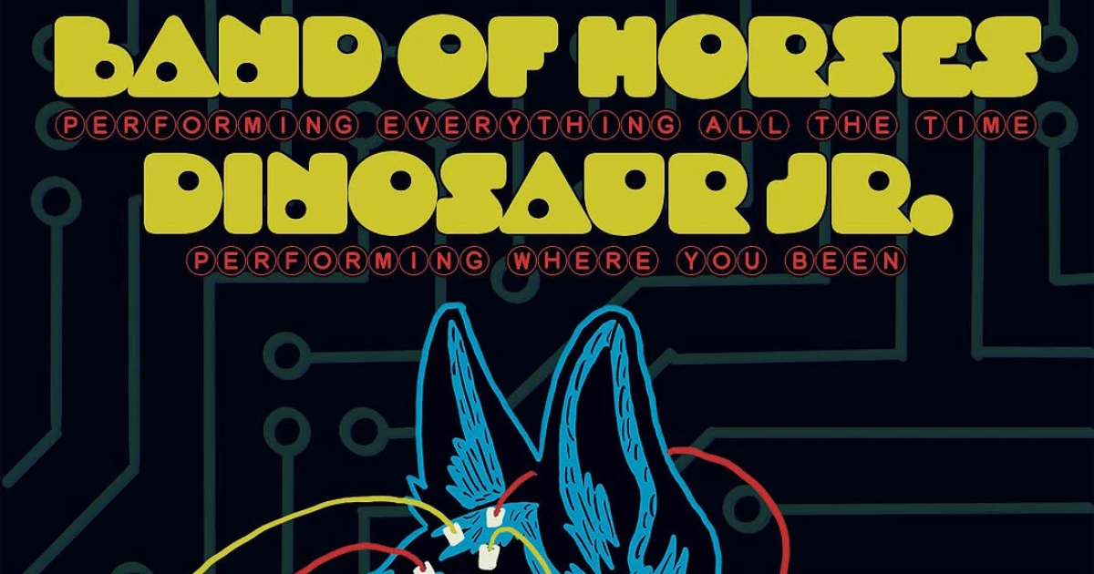 Dinosaur Jr. (playing 'Where You Been') & Band of Horses (playing 'Everying all the Time') announce tour