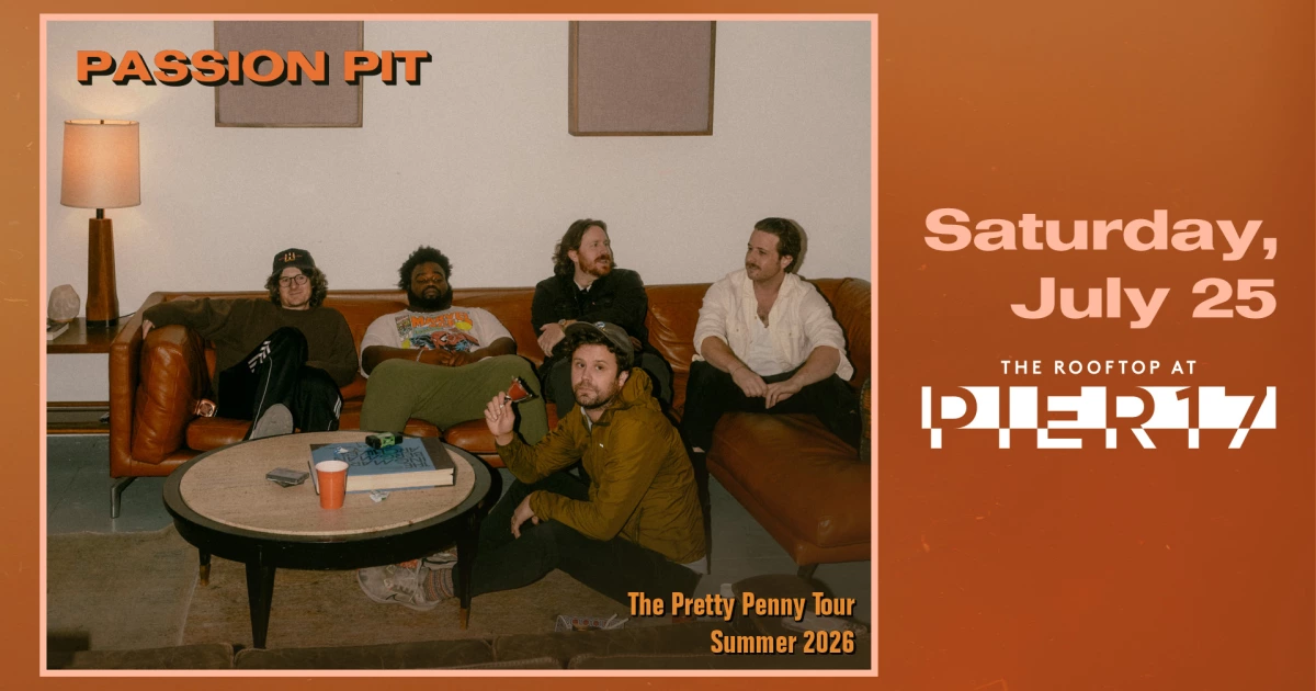 Passion Pit @ The Rooftop at Pier 17 on BrooklynVegan Presale (password here)