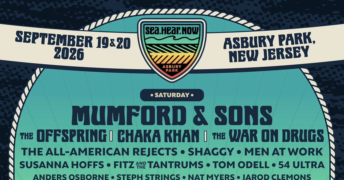 Sea.Hear.Now 2026 lineup (The Strokes, Fontaines D.C., The War on Drugs, Pixies, Kim Gordon, more)