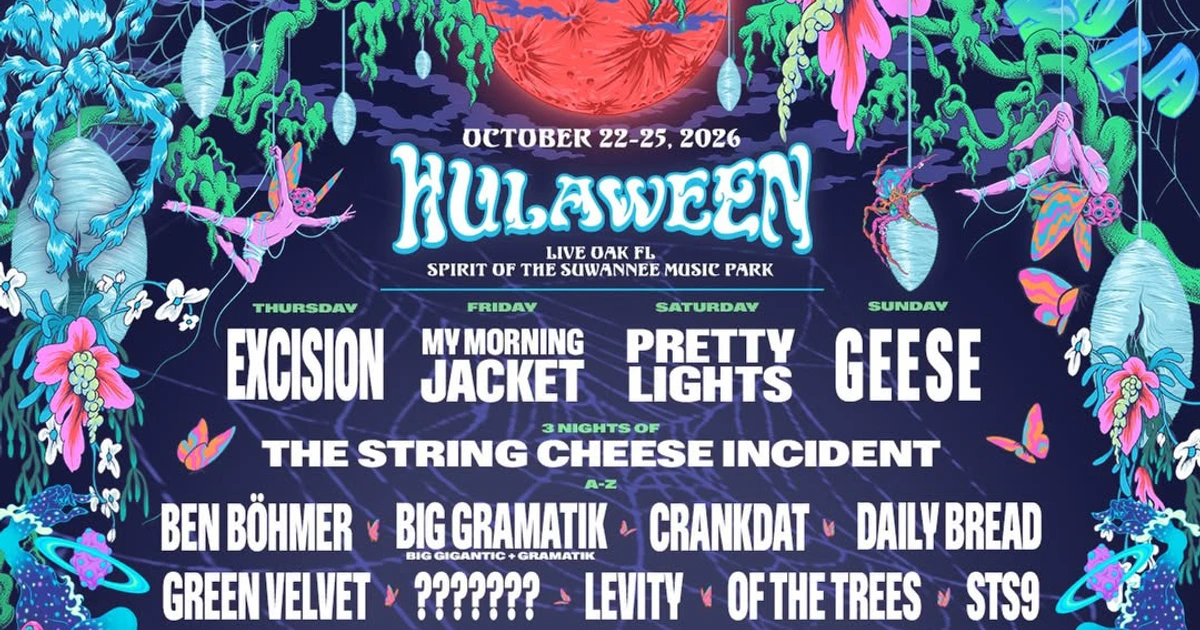 Geese headline Hulaween 2026 (w/ My Morning Jacket, Pretty Lights, Excision, String Cheese Incident, more)