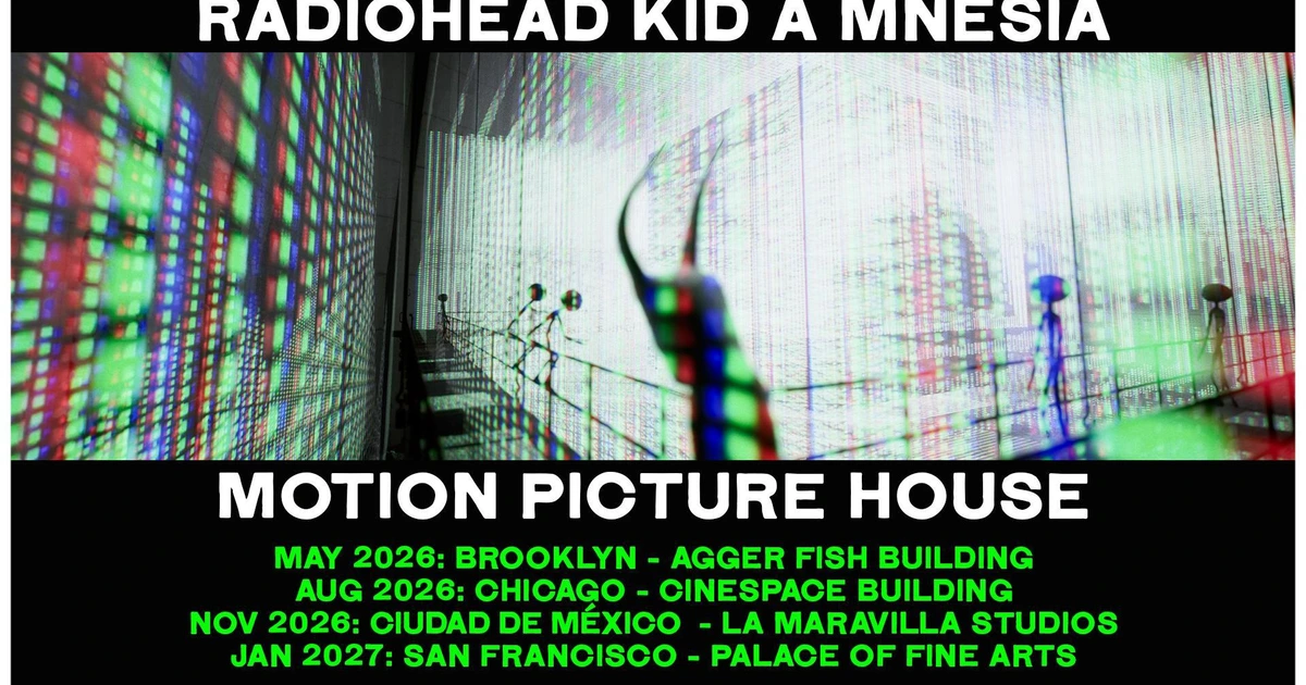 Radiohead installation & film 'KID A MNESIA' coming to NYC & other cities after Coachella