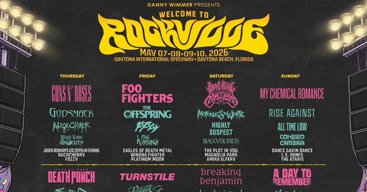 Welcome to Rockville announces 2026 set times