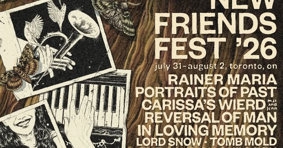 New Friends Fest '26 daily lineups: Carissa's Wierd, Portraits of Past, Reversal of Man, Rainer Maria & more