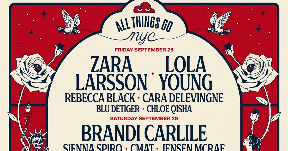 All Things Go NYC 2026 lineup (Brandi Carlile, MUNA, Carly Rae Jepsen, Lola Young, Zara Larsson, more)