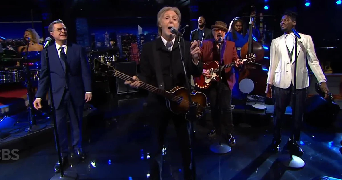 Watch Paul McCartney, Elvis Costello, Jon Batiste & more join Colbert on The Late Show's last episode
