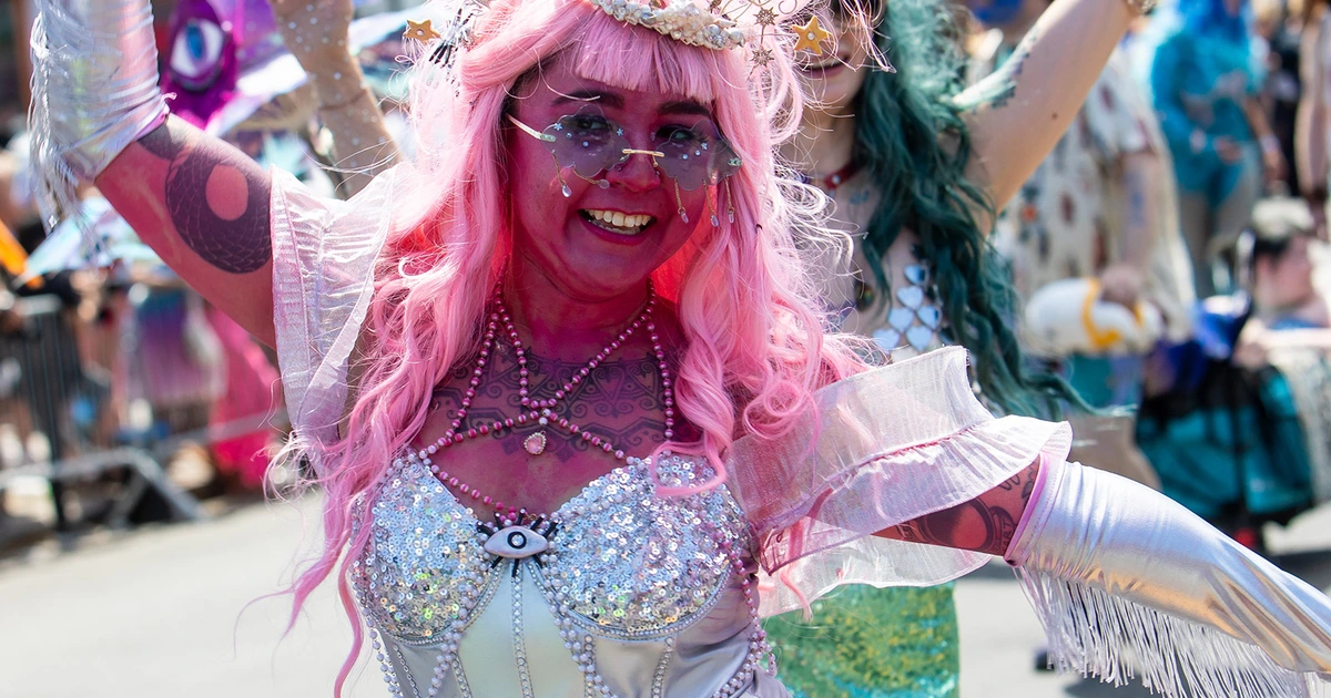 The 2026 Coney Island Mermaid Parade in (NSFW) pics