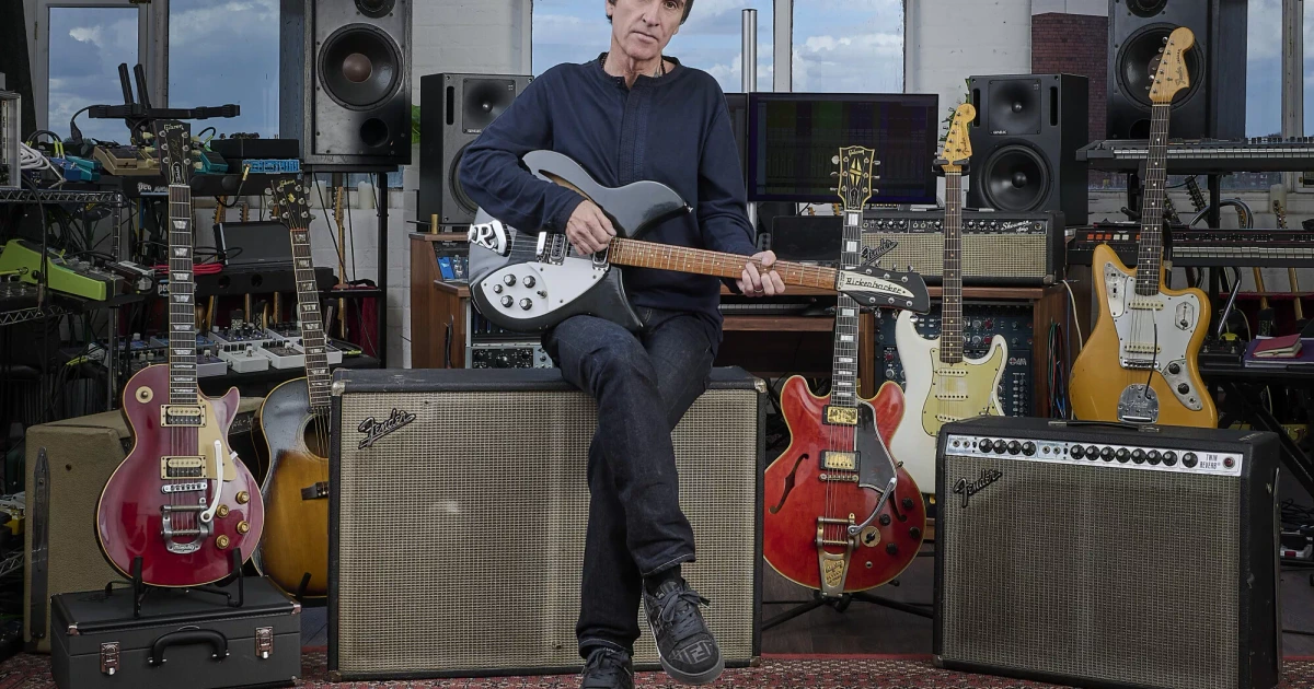 Johnny Marr auctioning off nearly 100 of his guitars; collection on display at Christie's NY this week