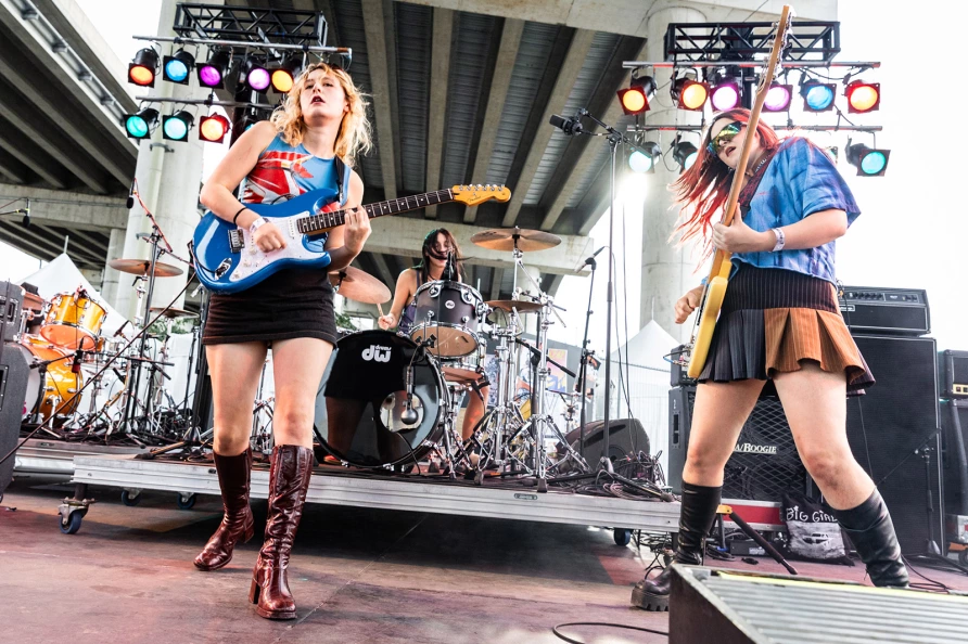 Lambrini Girls at CBGB Fest at Under the K Bridge