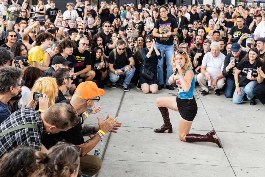 Lambrini Girls at CBGB Fest at Under the K Bridge