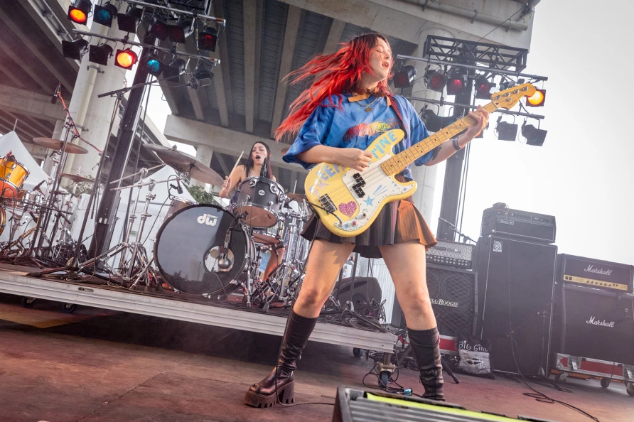 Lambrini Girls at CBGB Fest at Under the K Bridge