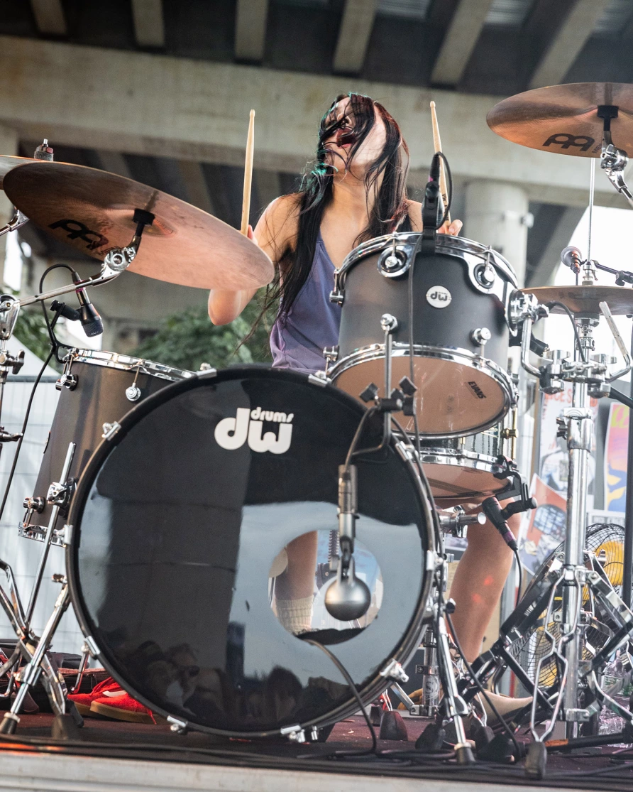 Lambrini Girls at CBGB Fest at Under the K Bridge