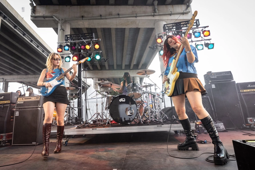 Lambrini Girls at CBGB Fest at Under the K Bridge