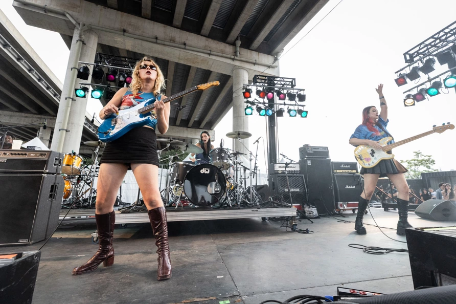 Lambrini Girls at CBGB Fest at Under the K Bridge