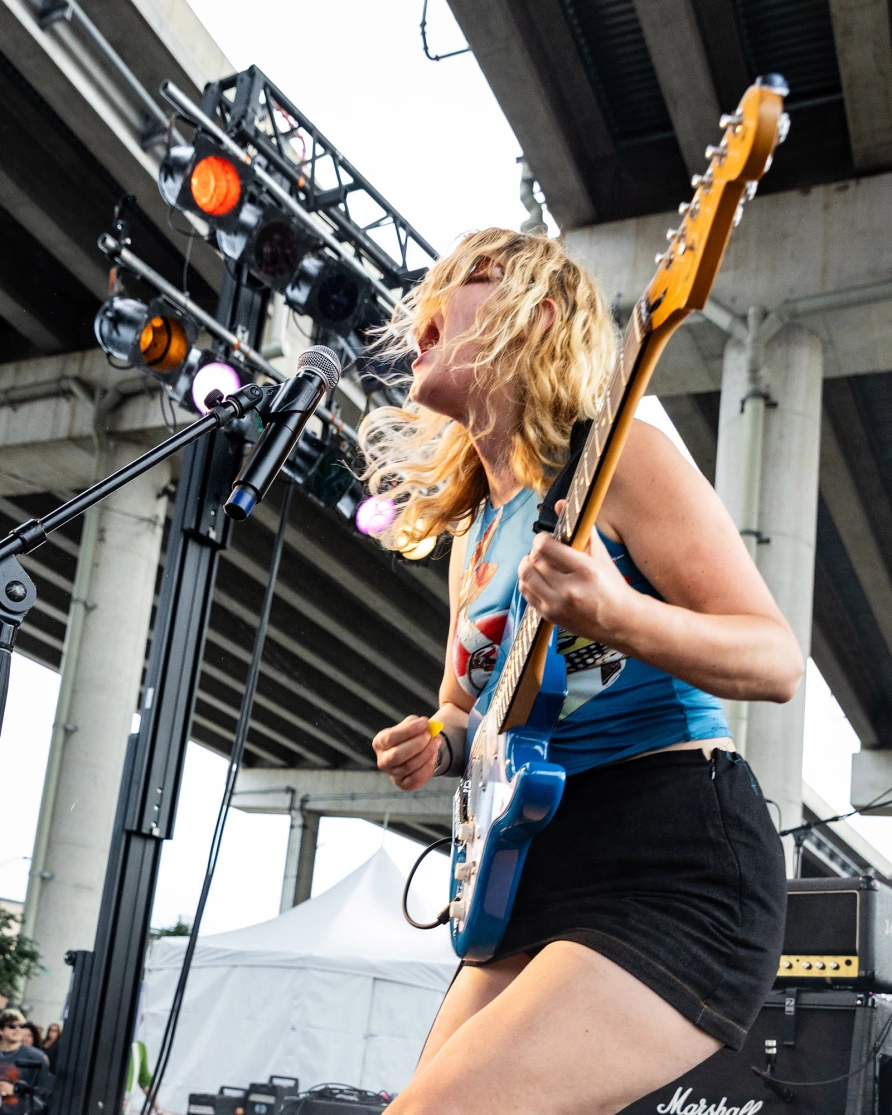 Lambrini Girls at CBGB Fest at Under the K Bridge