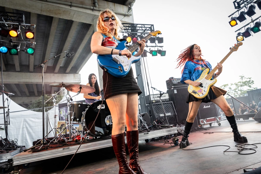 Lambrini Girls at CBGB Fest at Under the K Bridge
