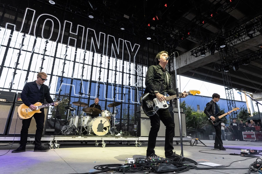 Johnny Marr at CBGB Fest at Under the K Bridge