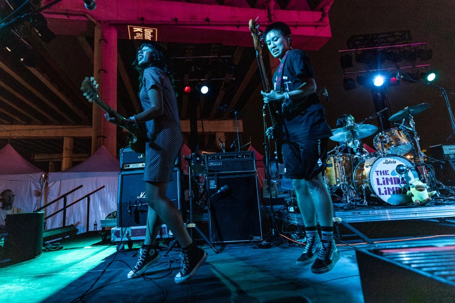 The Linda Lindas at CBGB Fest at Under the K Bridge