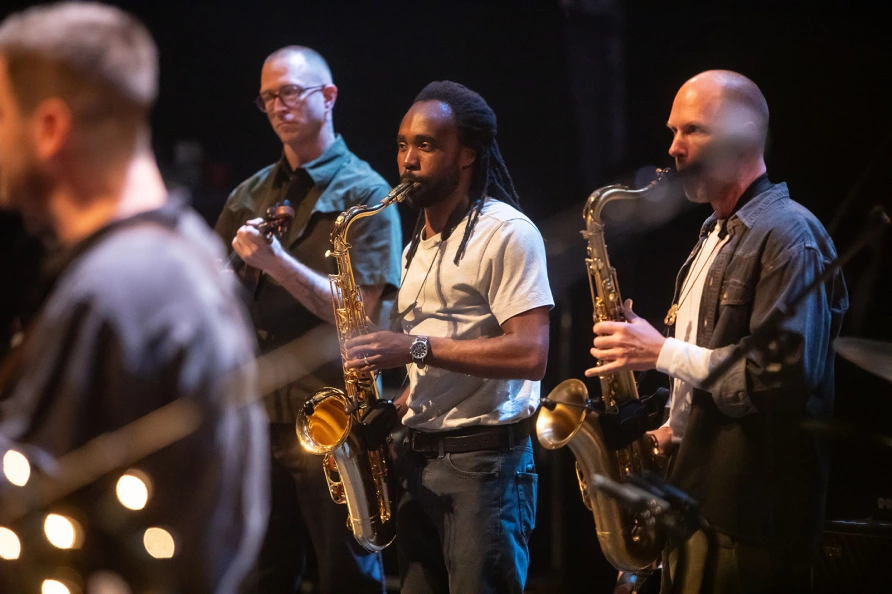 Bleachers at The Ally Coalition Talent Show 2025  at Skirball Center