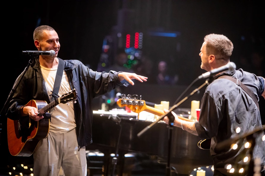 Bleachers at The Ally Coalition Talent Show 2025  at Skirball Center