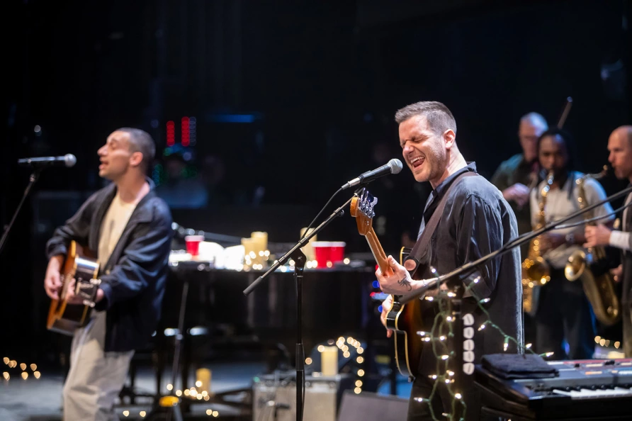 Bleachers at The Ally Coalition Talent Show 2025  at Skirball Center