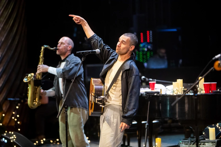 Bleachers at The Ally Coalition Talent Show 2025  at Skirball Center