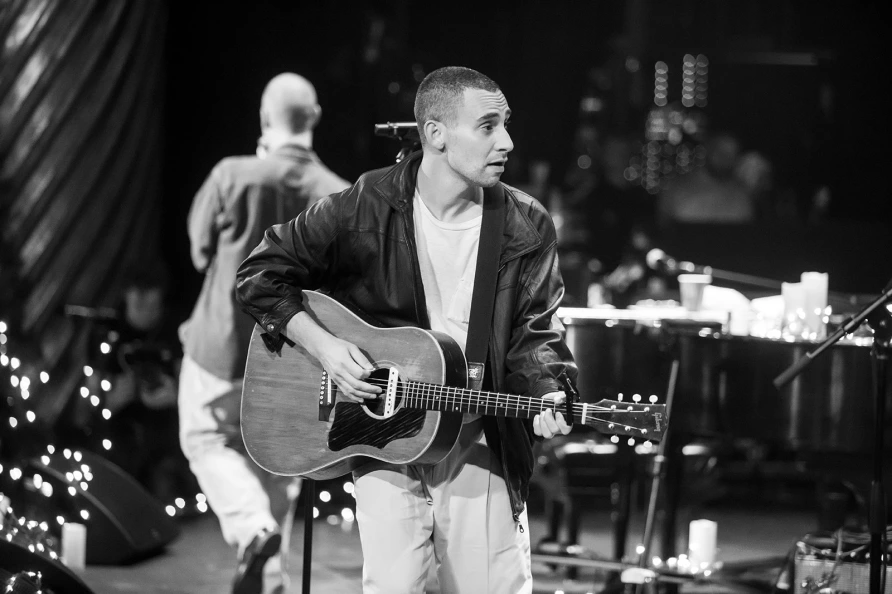 Bleachers at The Ally Coalition Talent Show 2025  at Skirball Center