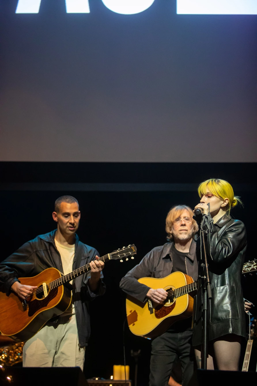 Hayley Williams with Bleachers & Trey Anastasio at The Ally Coalition Talent Show 2025  at Skirball Center