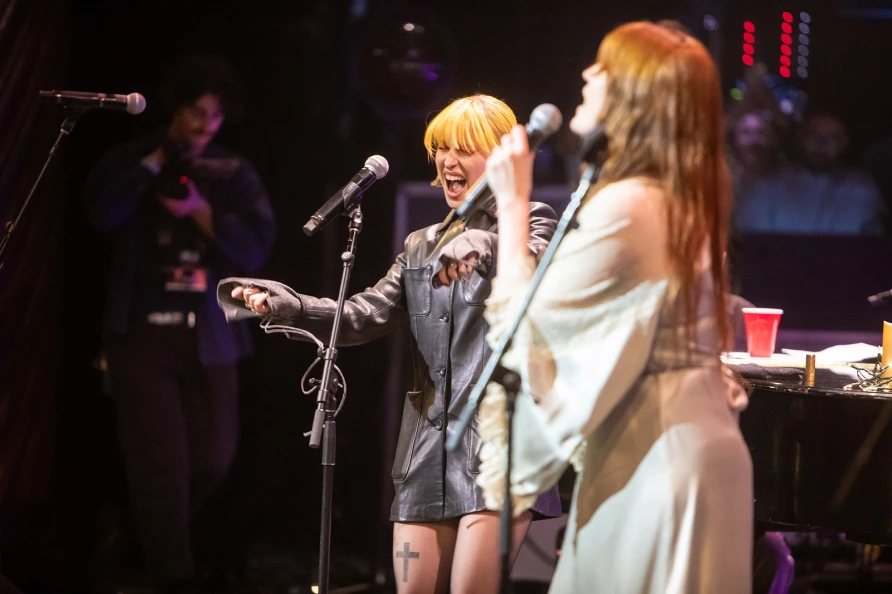 Florence Welch & Hayley Williams at The Ally Coalition Talent Show 2025  at Skirball Center