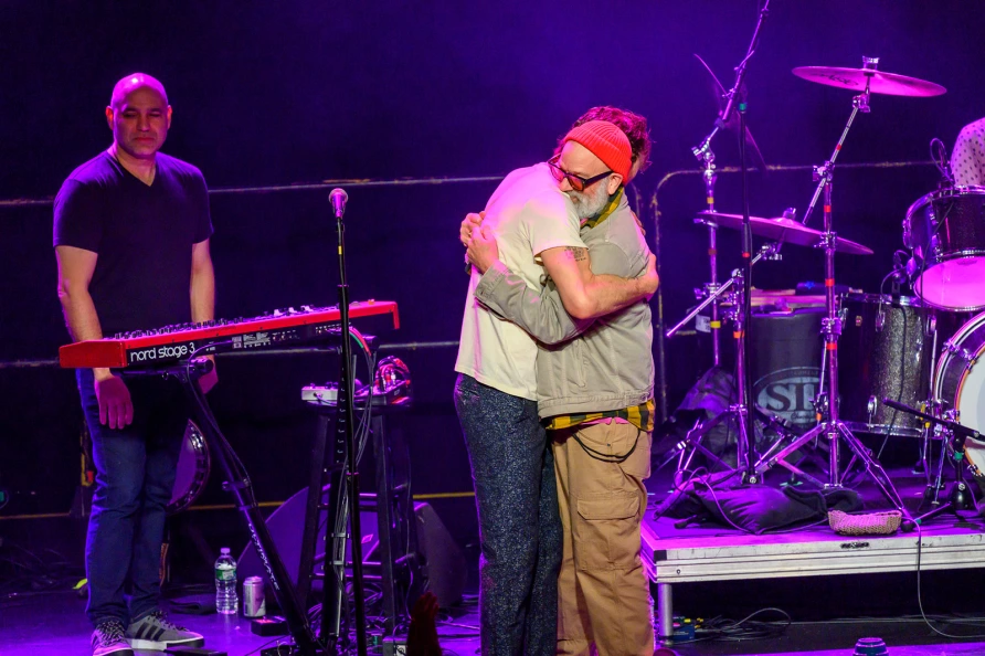 Michael Shannon & Jason Narducy with Michael Stipe at Brooklyn Steel