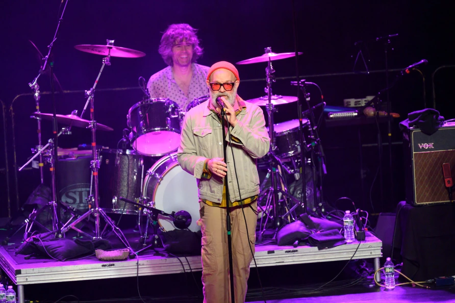 Michael Shannon & Jason Narducy with Michael Stipe at Brooklyn Steel